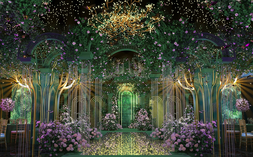 托喀依乡奇妙森林婚礼堂效果展示