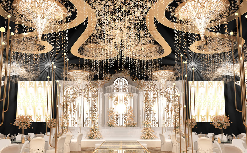 托喀依乡花木兰喜事汇金色大厅效果展示